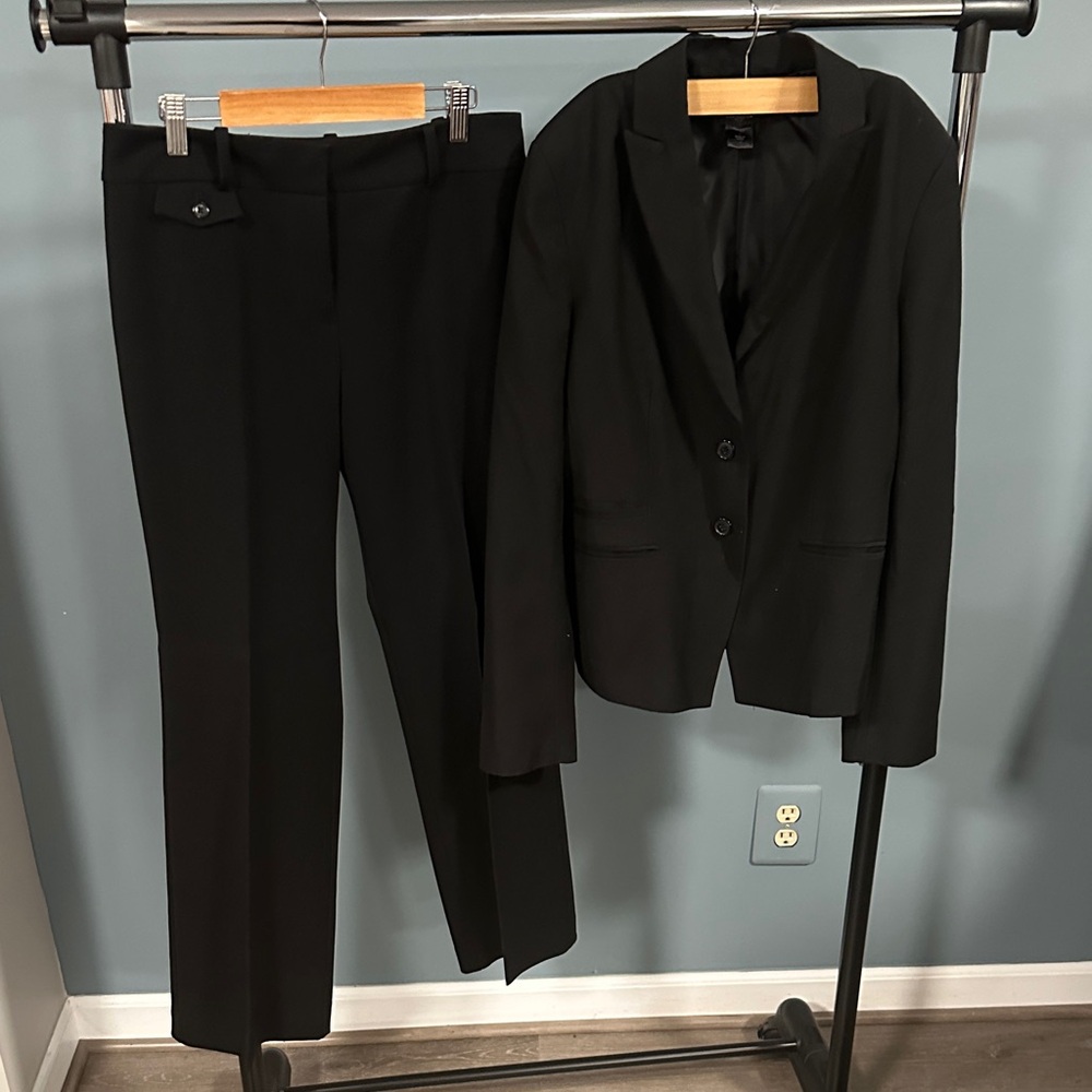 Ann Taylor Elegant Black Pantsuit
